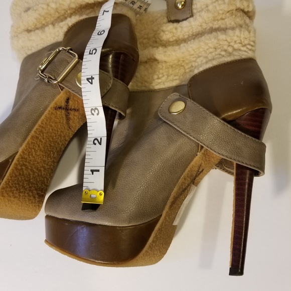 Sherpa Two toned Stilettos boots - Picture 6 of 8